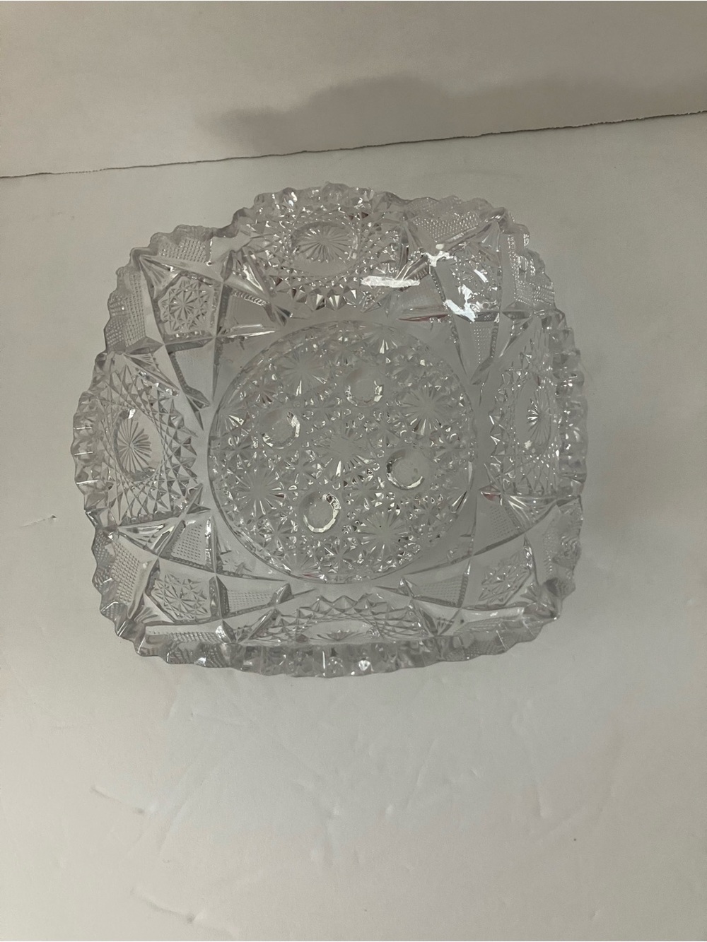 Enesco Crystal-Cut Clear Serving Bowl